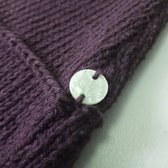PURE Handknit Purple Open Front Knit Cardigan - Picture 11 of 12